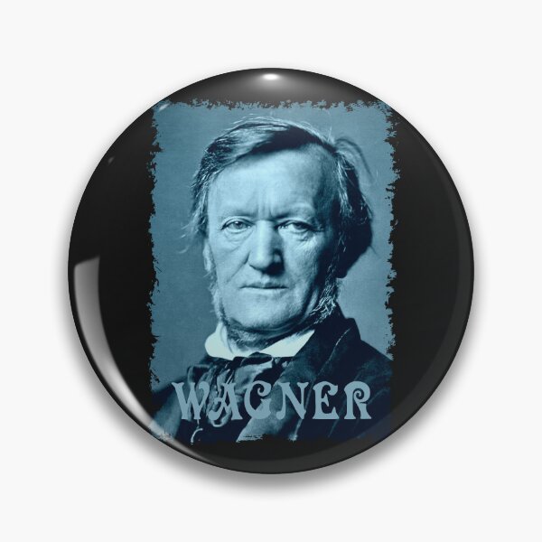 Item preview, Wilhelm Richard Wagner - Portrait - Vintage Design - Blue - RB designed and sold by GrandArtists.