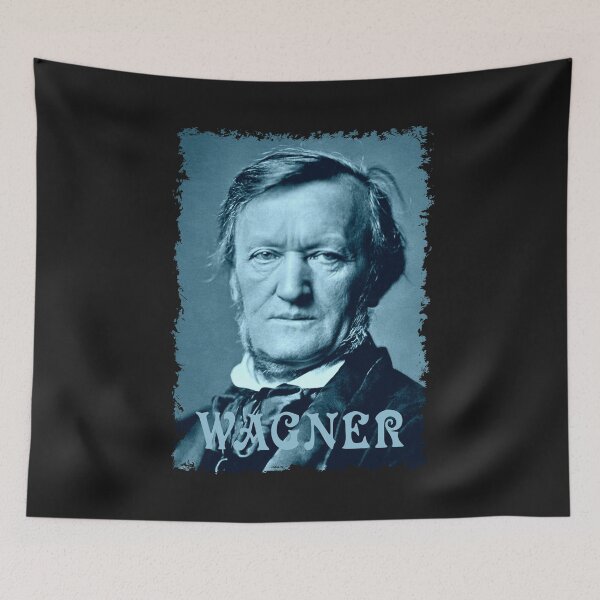 Item preview, Wilhelm Richard Wagner - Portrait - Vintage Design - Blue - RB designed and sold by GrandArtists.