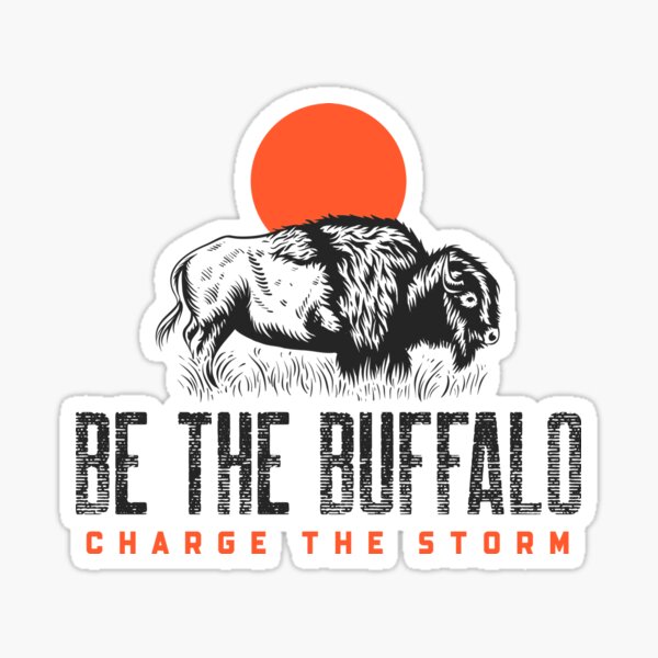 Item preview, Be the Buffalo - Charge the Storm Sunset designed and sold by dutchlovedesign.