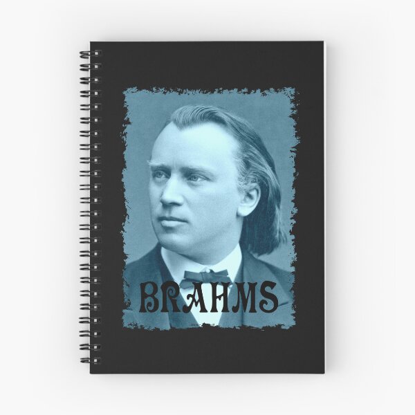 Item preview, Johannes Brahms - Portrait - Vintage Design - Blue - RB designed and sold by GrandArtists.