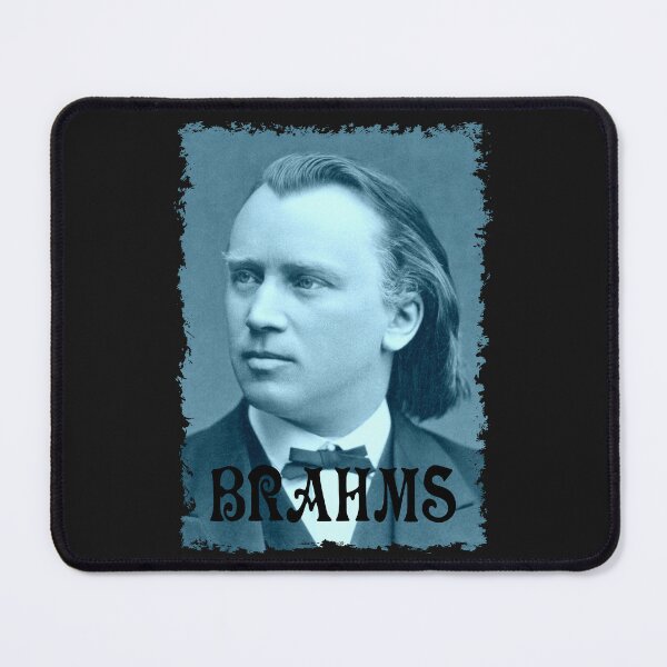 Item preview, Johannes Brahms - Portrait - Vintage Design - Blue - RB designed and sold by GrandArtists.