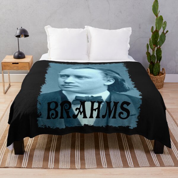 Item preview, Johannes Brahms - Portrait - Vintage Design - Blue - RB designed and sold by GrandArtists.