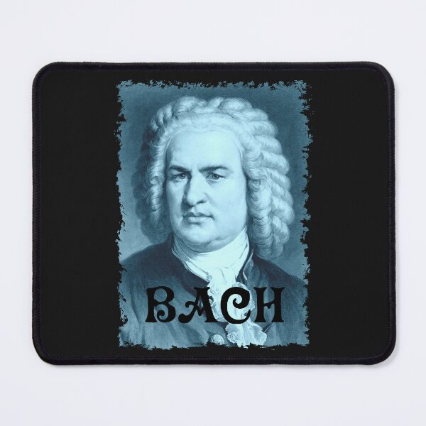 Item preview, Johann Sebastian Bach - Portrait - Vintage Design - Blue - RB designed and sold by GrandArtists.