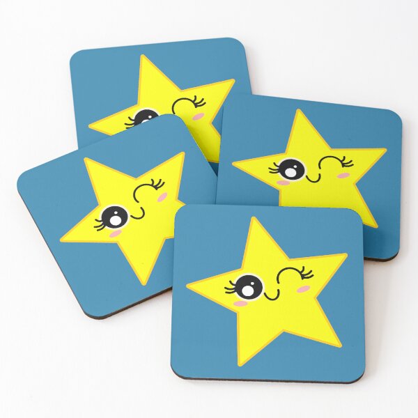 Item preview, Cute Smiling Yellow Twinkle Star designed and sold by HoppRock.