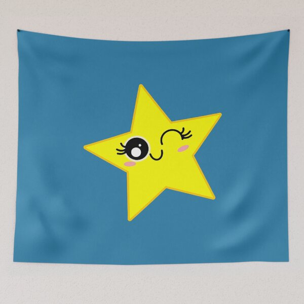 Item preview, Cute Smiling Yellow Twinkle Star designed and sold by HoppRock.
