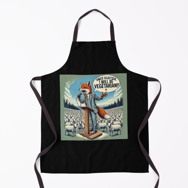 Item preview, Once Elected I Will Be Vegetarian Funny Election Promises parody designed and sold by BeansHotTees.