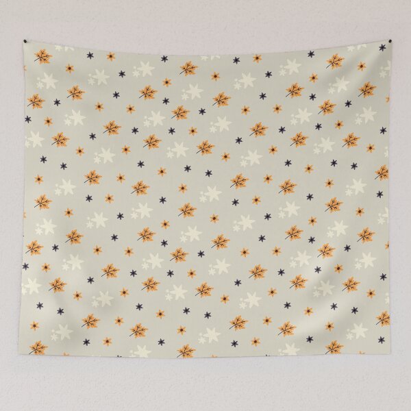 Item preview, Seamless pattern. Leaves and stars on a light background. designed and sold by LianaTomson.