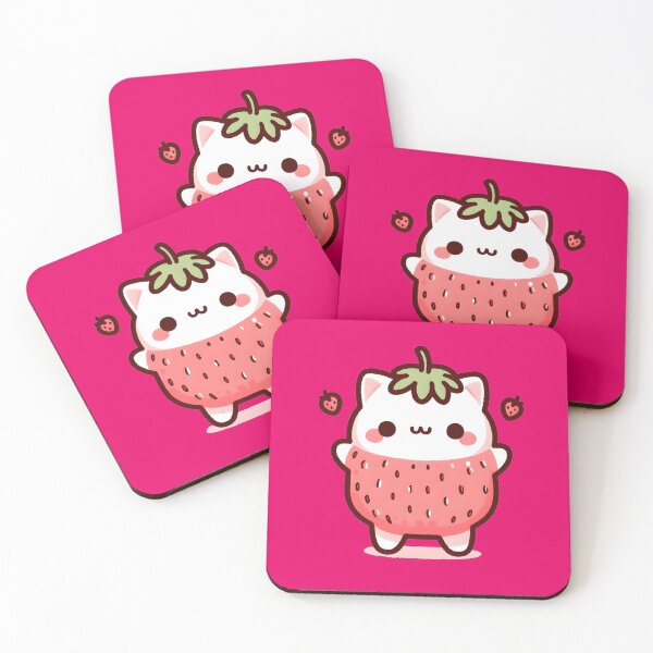 Item preview, Strawberry Cat. designed and sold by Anna Halasek.