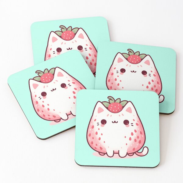 Item preview, Strawberry Cat. designed and sold by Anna Halasek.