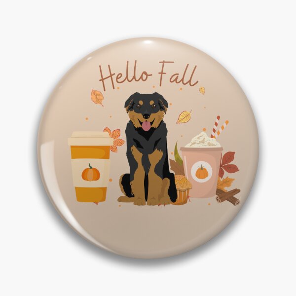Item preview, Australian Shepherd Dog, Hello Fall designed and sold by thedoglovershop.