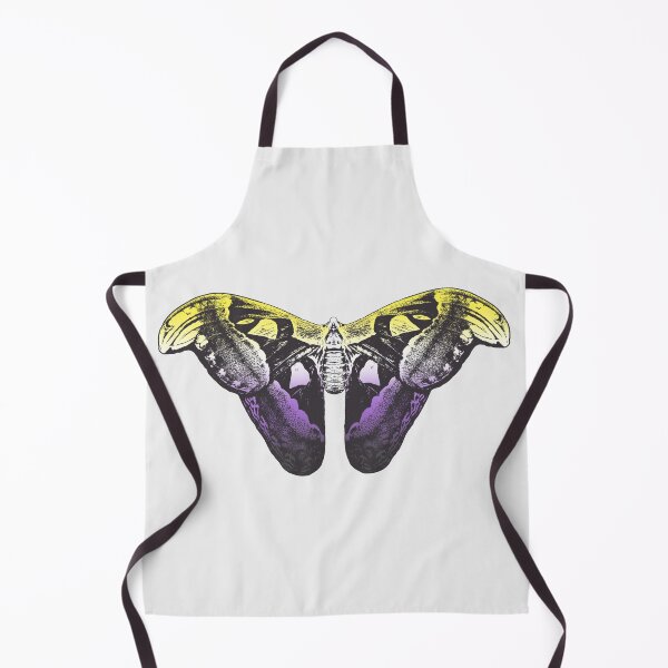Item preview, Nonbinary Pride Moth designed and sold by ella-tess.