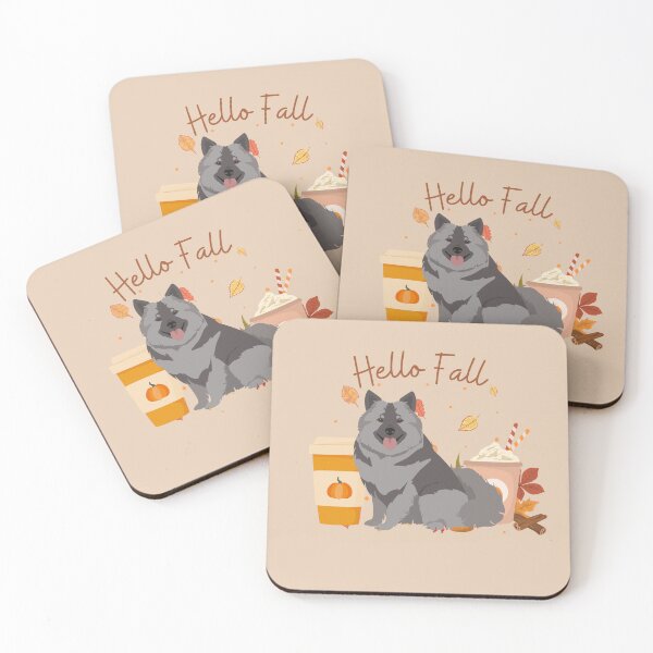 Item preview, Keeshond Dog, Hello Fall designed and sold by thedoglovershop.