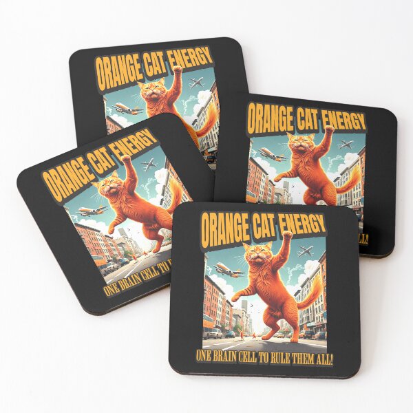 Item preview, Orange Catzilla - Orange Cat Energy Meme  designed and sold by PetNamedPeeve.