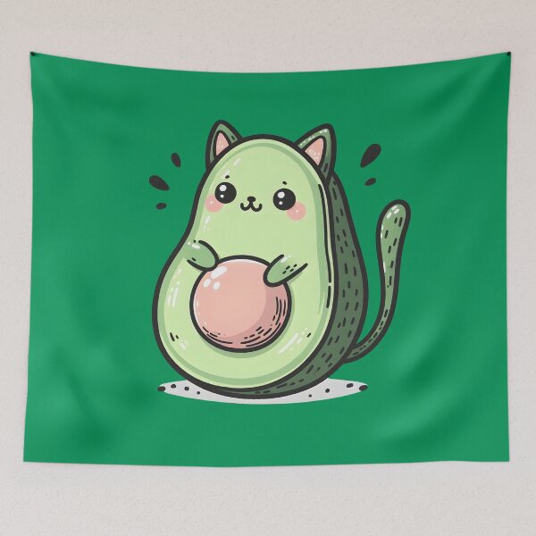 Item preview, Avocado Cat. designed and sold by Anna Halasek.