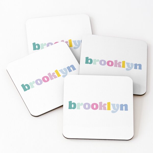 Item preview, Brooklyn - Custom name on colorful block font designed and sold by To the Lua.