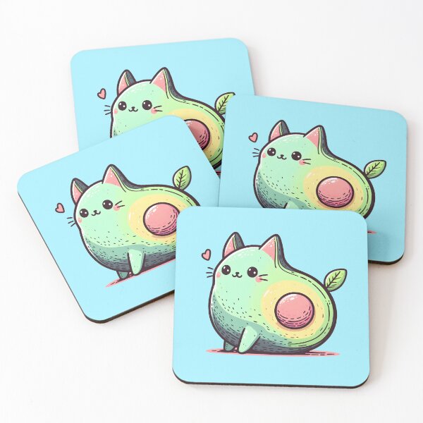Item preview, Avocado Cat. designed and sold by Anna Halasek.