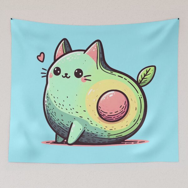 Item preview, Avocado Cat. designed and sold by Anna Halasek.