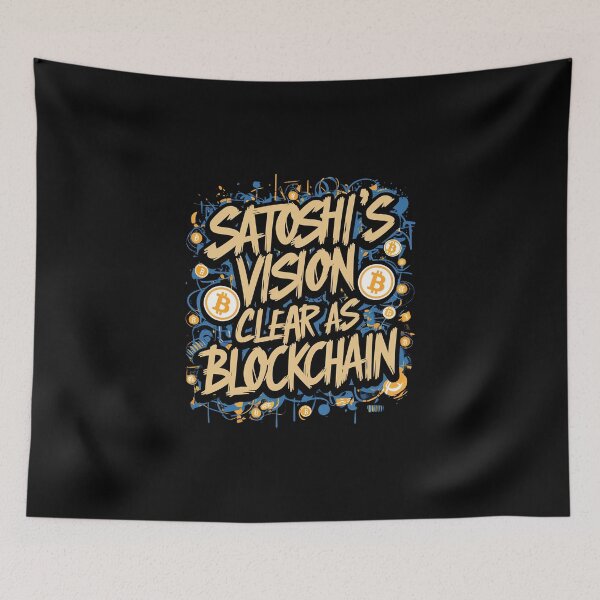 Item preview, Satoshi's Vision Bitcoin HODLer Cryptocurrency Enthusiast designed and sold by RadDeck.