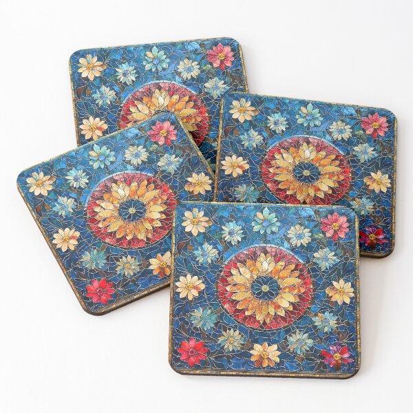 Item preview, Floral Radiance Mosaic Tile designed and sold by stevepmp.