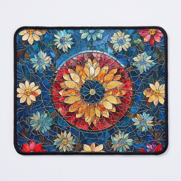 Item preview, Floral Radiance Mosaic Tile designed and sold by stevepmp.