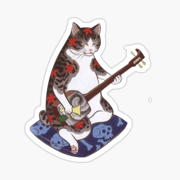 Item preview, Japan japan ukijoe art banjo tattoo designed and sold by GarciaPayan.