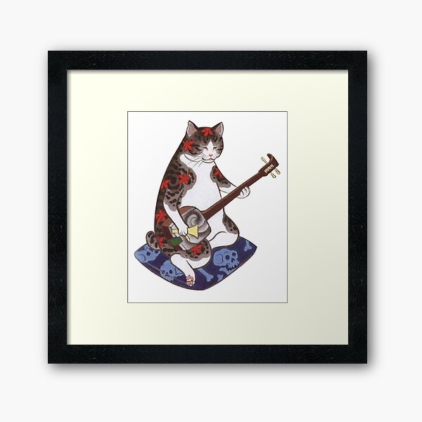 Item preview, Japan japan ukijoe art banjo tattoo designed and sold by GarciaPayan.
