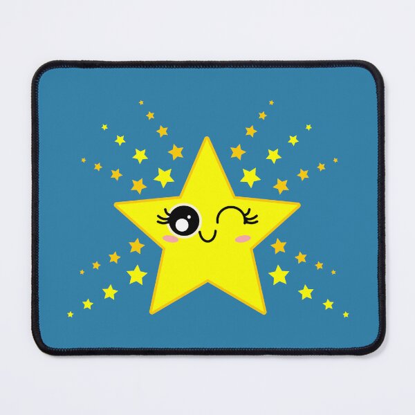 Item preview, Cute Smiling Yellow Twinkle Star Shining designed and sold by HoppRock.