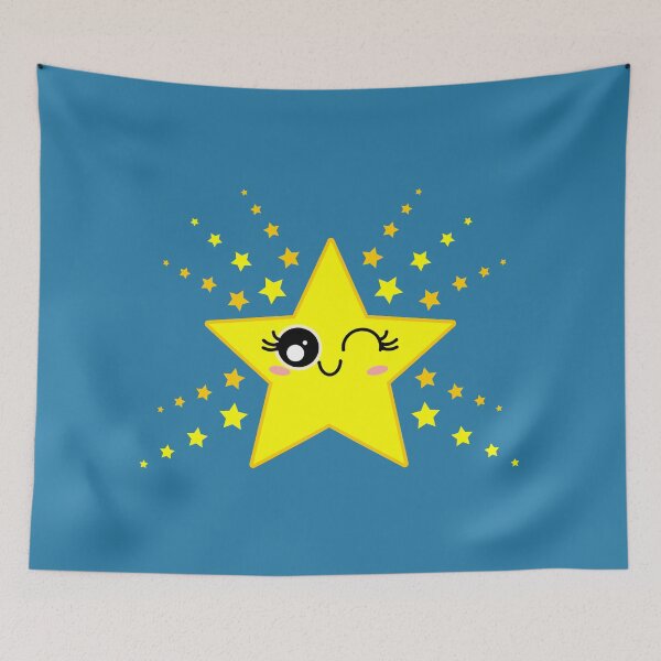 Item preview, Cute Smiling Yellow Twinkle Star Shining designed and sold by HoppRock.