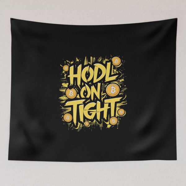 Item preview, Hodl On TIght Bitcoin HODLer Cryptocurrency Enthusiast Design designed and sold by RadDeck.