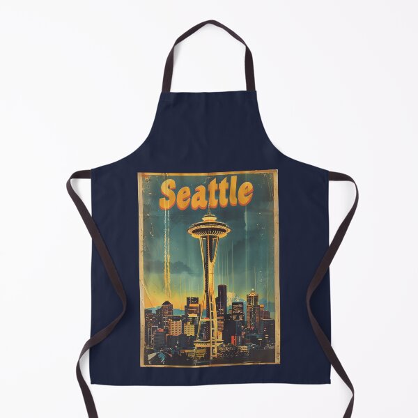 Item preview, Vintage Seattle Space Needle Travel Poster designed and sold by Boddicca.