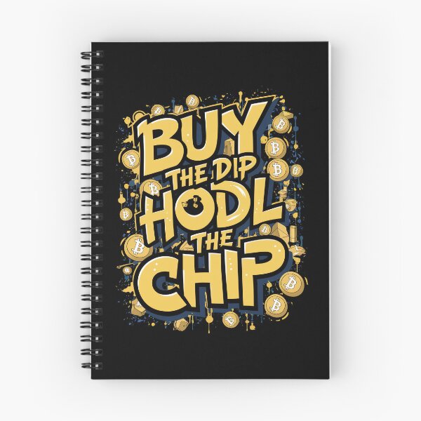 Item preview, Buy the Dip Hodl the Chip Bitcoin Freedom Decentralized Finance Design designed and sold by RadDeck.