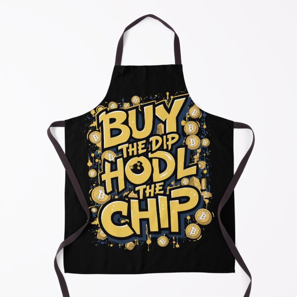 Item preview, Buy the Dip Hodl the Chip Bitcoin Freedom Decentralized Finance Design designed and sold by RadDeck.