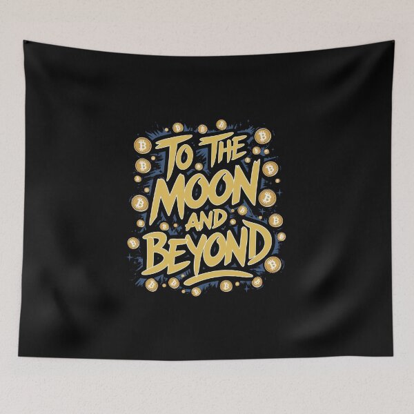 Item preview, To the moon and beyond Bitcoin Enthusiast Crypto Lover Design designed and sold by RadDeck.