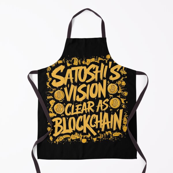 Item preview, Satoshi's Vision Clear as Blockchain Bitcoin Freedom Decentralized Finance designed and sold by RadDeck.