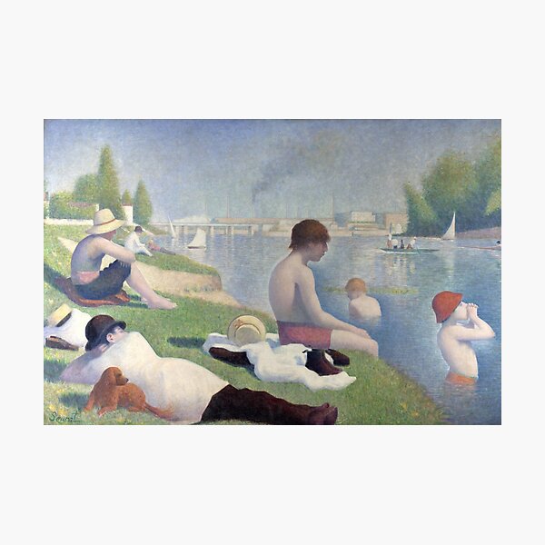 Item preview, Bathers in Asnieres by Georges Seurat, 1884 designed and sold by Vintage Wall Art.