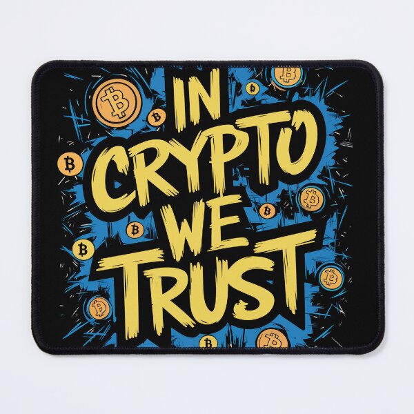 Item preview, In Crypto We Trust Bitcoin Believer Crypto Advocate designed and sold by RadDeck.