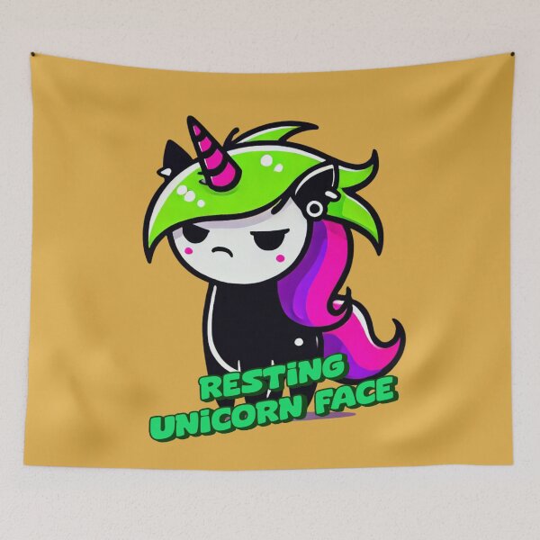 Item preview, Resting Unicorn Face - Tammy designed and sold by 3DAF.