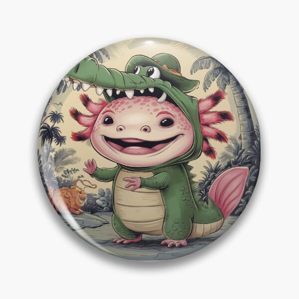 Item preview, Axolotl dressed up crockodille  designed and sold by itsfoow.