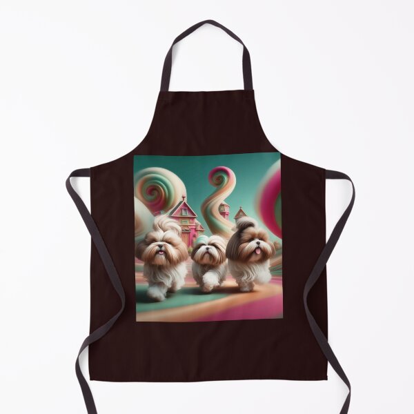 Item preview, 3 Happy Playing Shih Tzus in Candy Land designed and sold by MikeHarperks.