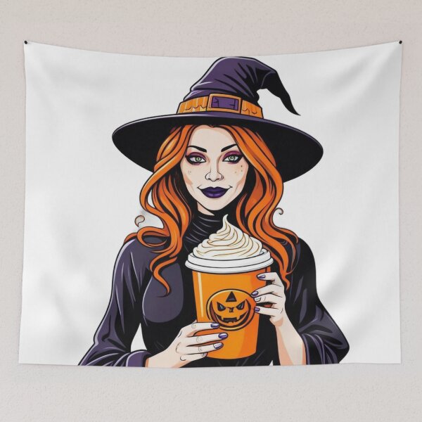 Item preview, Pumpkin Spice Latte Witch designed and sold by Travelcases.