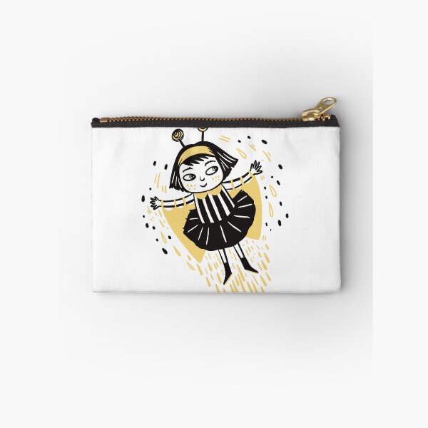Item preview, Hand drawn art- Bee girl flying designed and sold by jasmineberry.