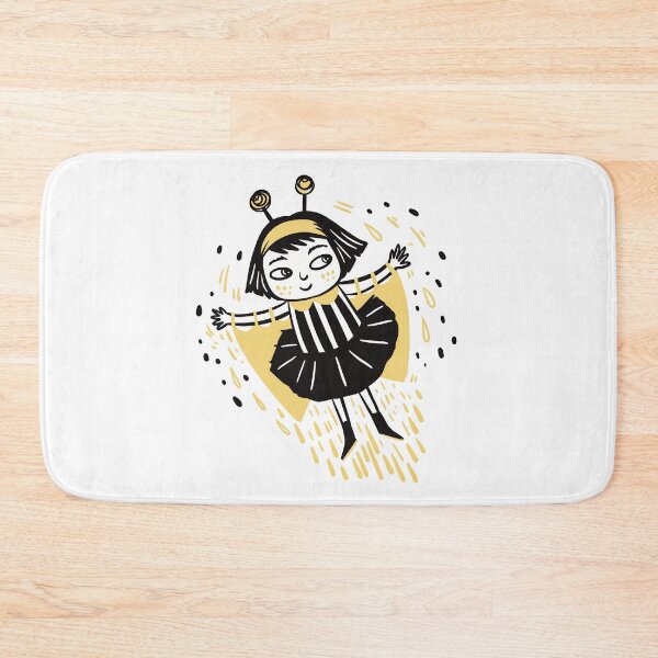 Item preview, Hand drawn art- Bee girl flying designed and sold by jasmineberry.