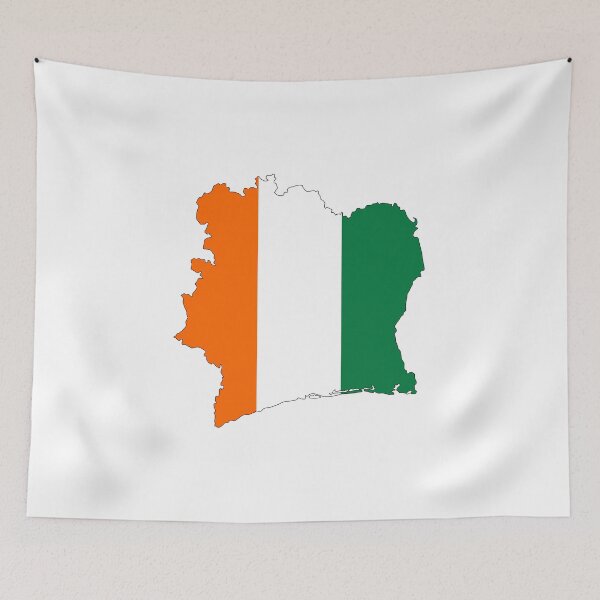 Item preview, ivory coast flag map designed and sold by tony4urban.