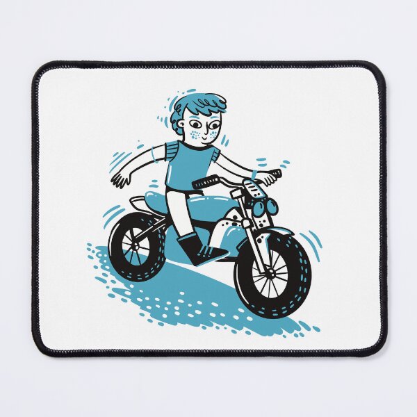 Item preview, Hand drawn art- Boy on a motorbike designed and sold by jasmineberry.