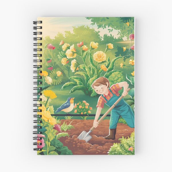 Item preview, "Garden Magic: The Happy Gardener and Singing Bird" designed and sold by JAMESAMORN.
