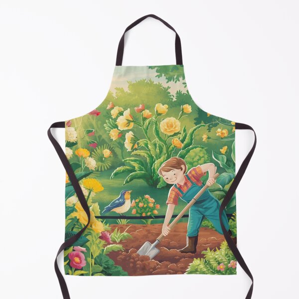 Item preview, "Garden Magic: The Happy Gardener and Singing Bird" designed and sold by JAMESAMORN.