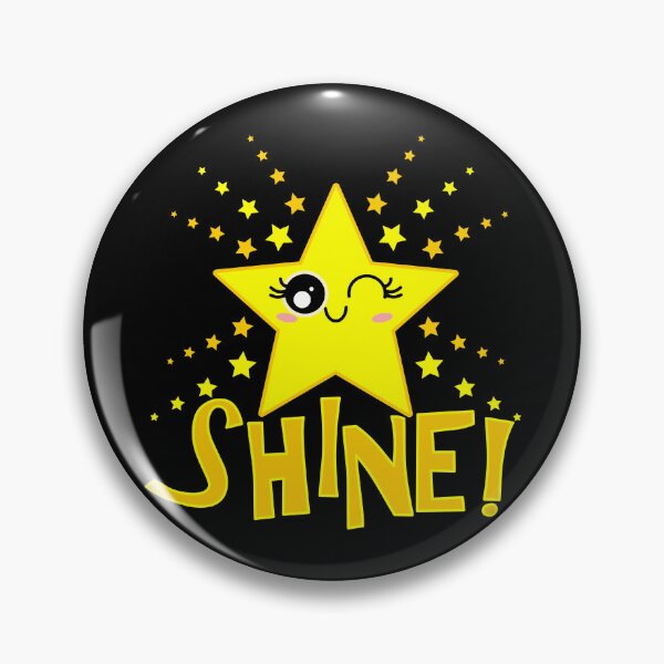 Item preview, Cute Smiling Yellow Twinkle Star Shining English Shine! designed and sold by HoppRock.