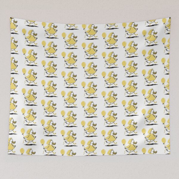 Item preview, Hand drawn art - Duck in Wellington boots and raincoat designed and sold by jasmineberry.