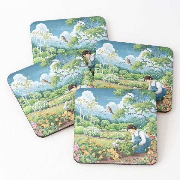 Item preview, "Garden Harmony: Where a Gardener Works and a Bird Sings" designed and sold by JAMESAMORN.
