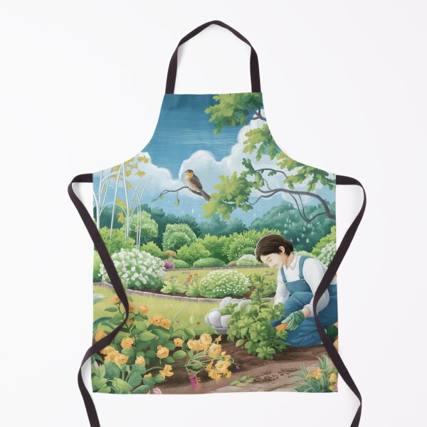 Item preview, "Garden Harmony: Where a Gardener Works and a Bird Sings" designed and sold by JAMESAMORN.